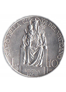 1940 - 10 Lire Vatican Pio XII Madonna della Pace Fior di Conio